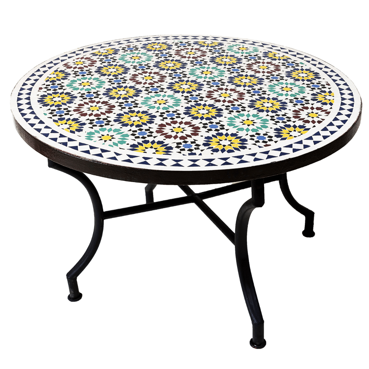Table en mosaïque marocaine Albaici box