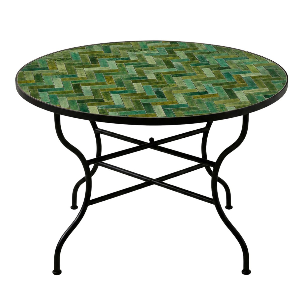Table en mosaïque Gordes verte, &Os box