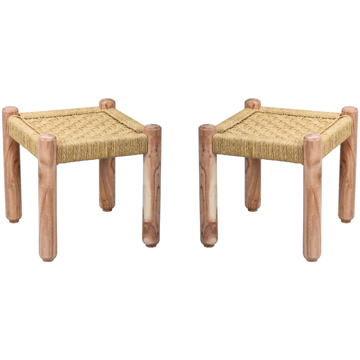 Lot de 2 tabourets de style bohèm box