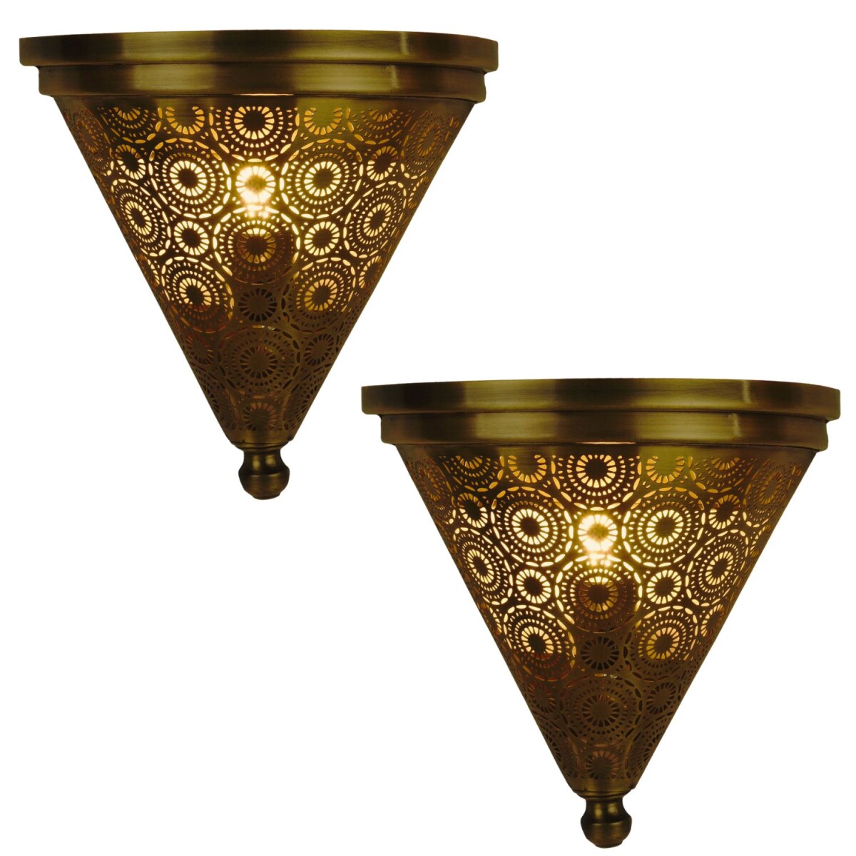 Lot de 2 appliques murales orientales &l box