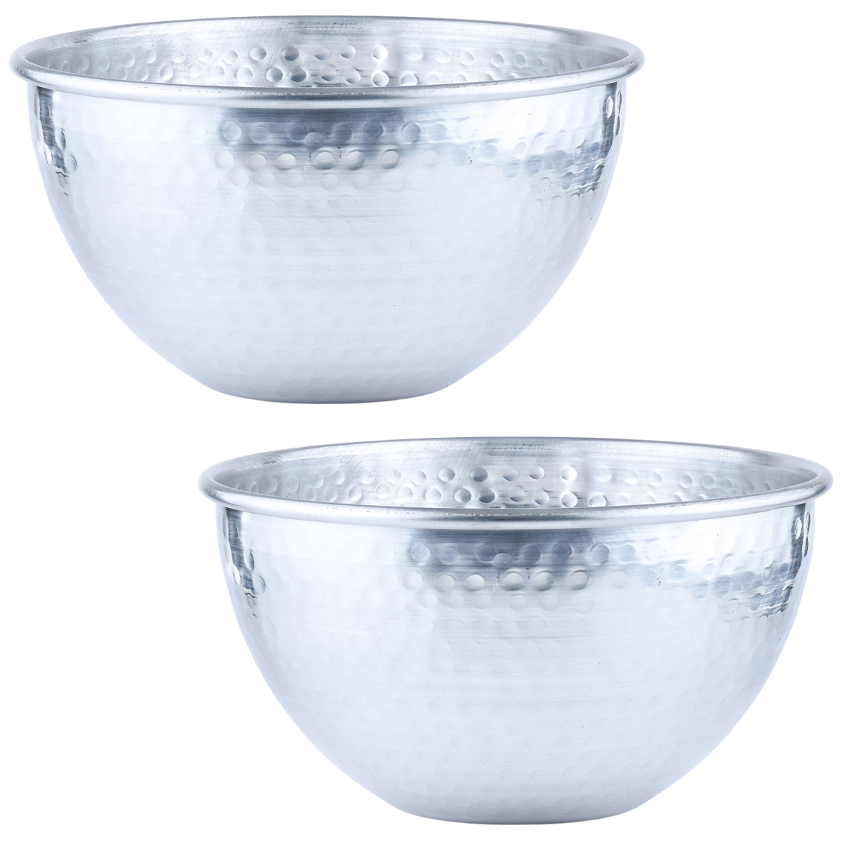 Lot de 2 coupes de service vintage Erla argentées, 24