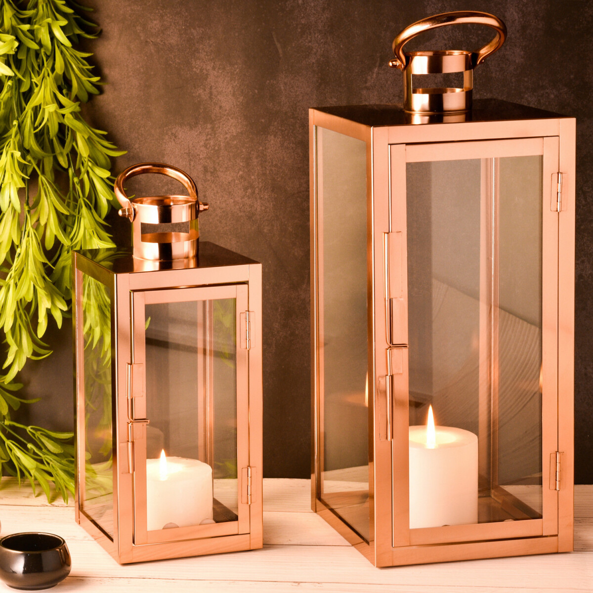 Lot de 2 lanternes de jardin de style sc box