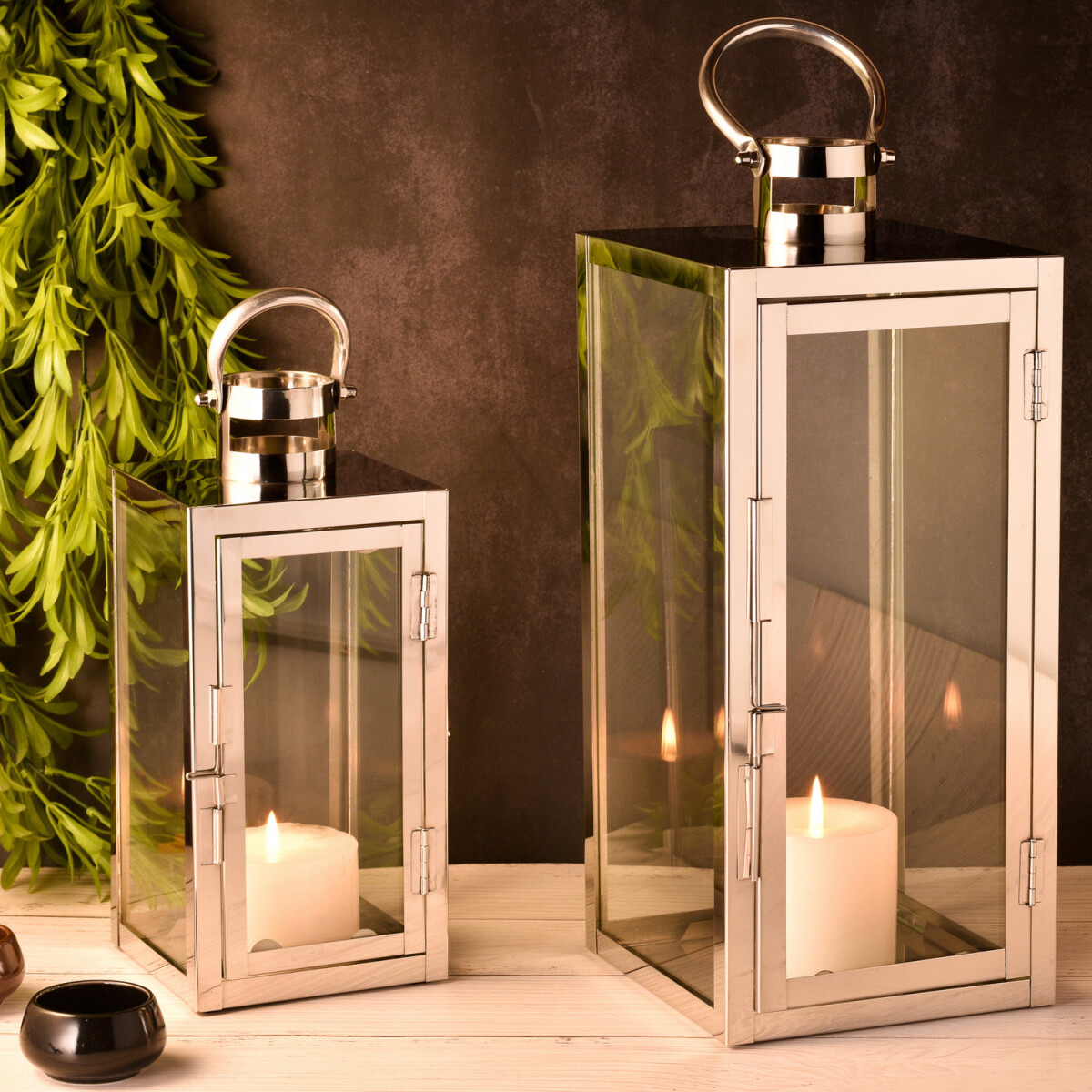 Lot de 2 lanternes de jardin de style sc box