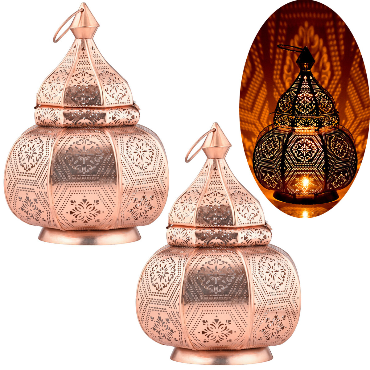 Lot de 2 lampes de chevet de style orien box