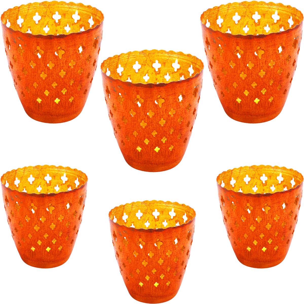Lot de 6 photophores de décoratio box