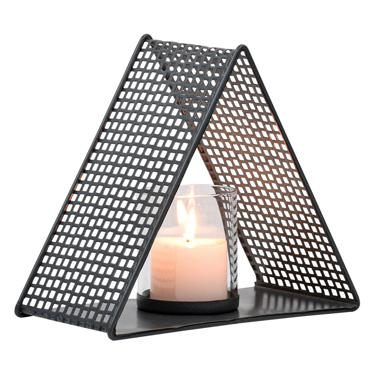 Photophore de décoration scandinave Beril, anthracite