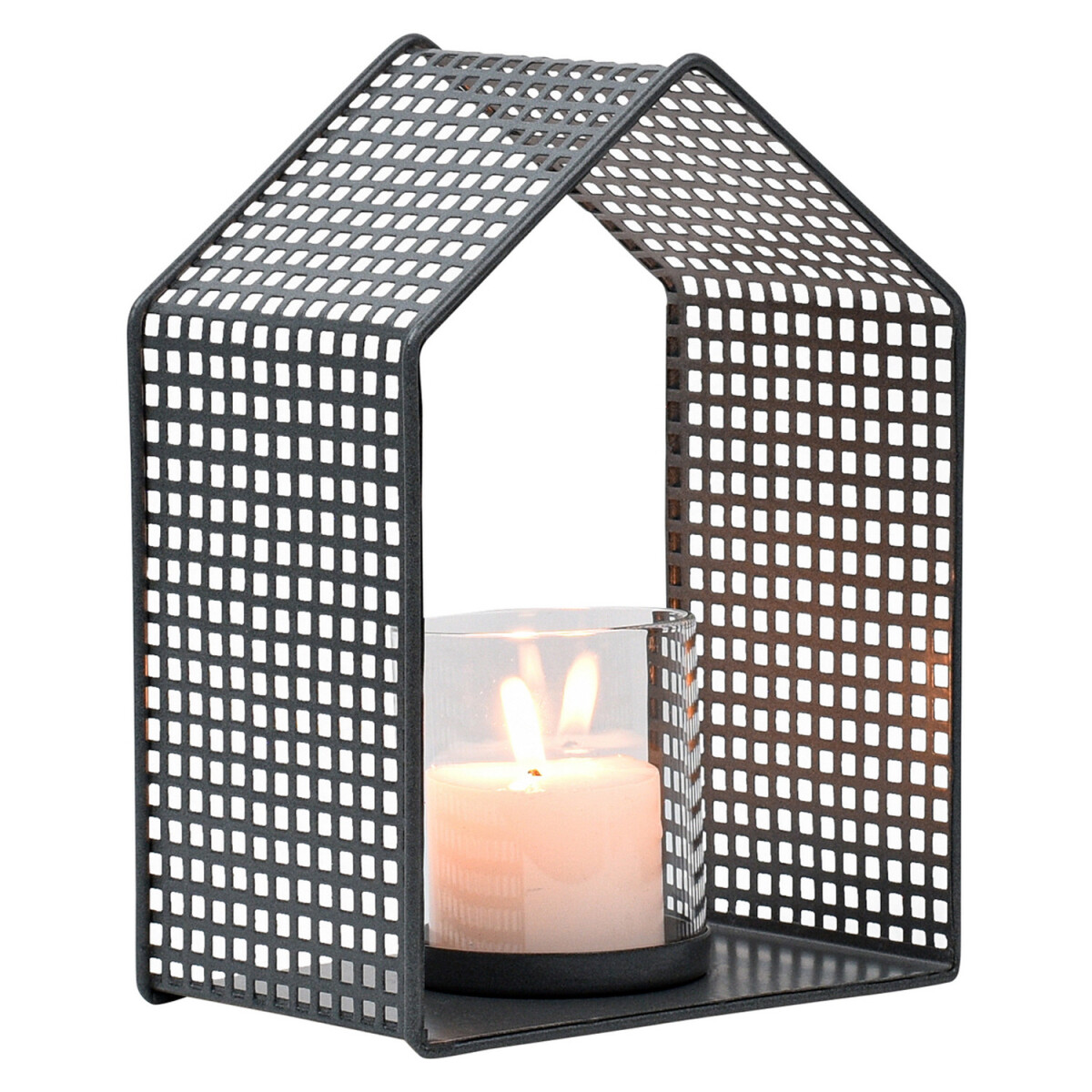 Photophore de décoration scandinave Izia, anthracite