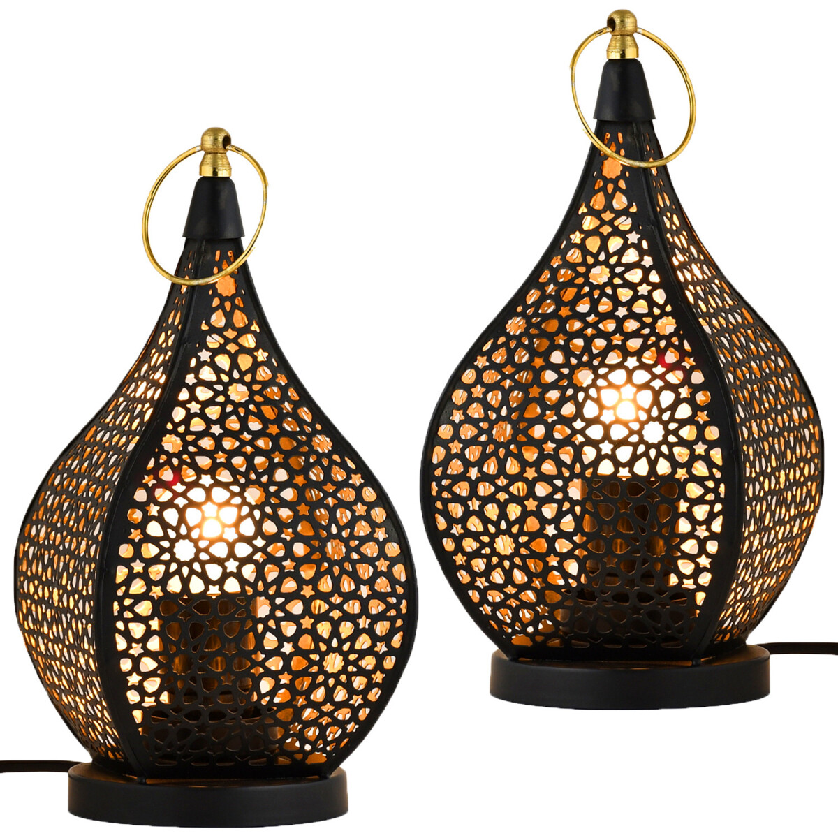 Lot de 2 lampes de table décorati box