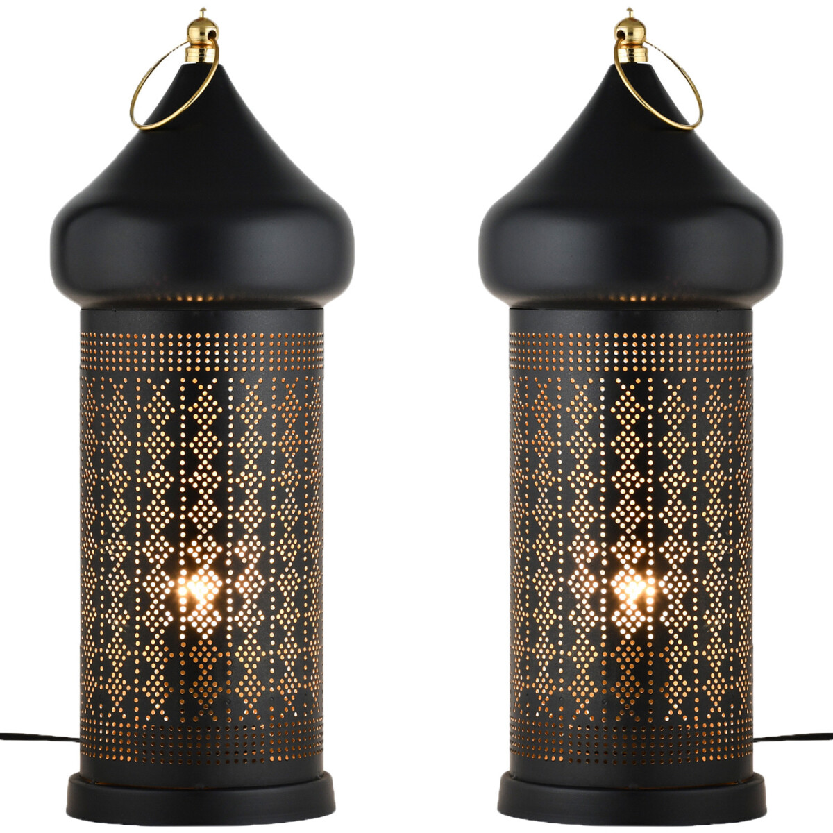 Lot de 2 lampes : lampadaire, lampe de t box