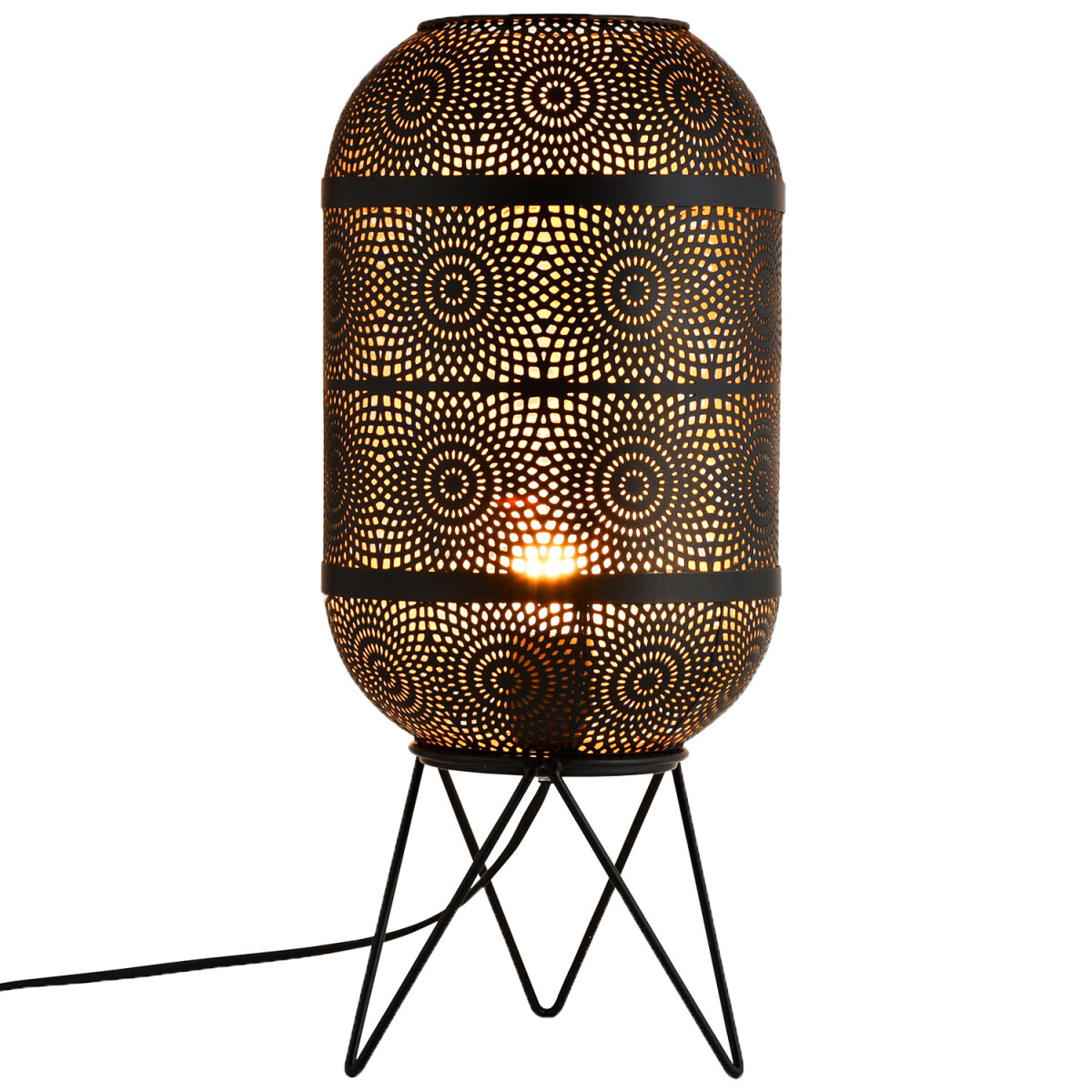 Lampe sur pied, lampe de table, luminaire, lampe de style or
