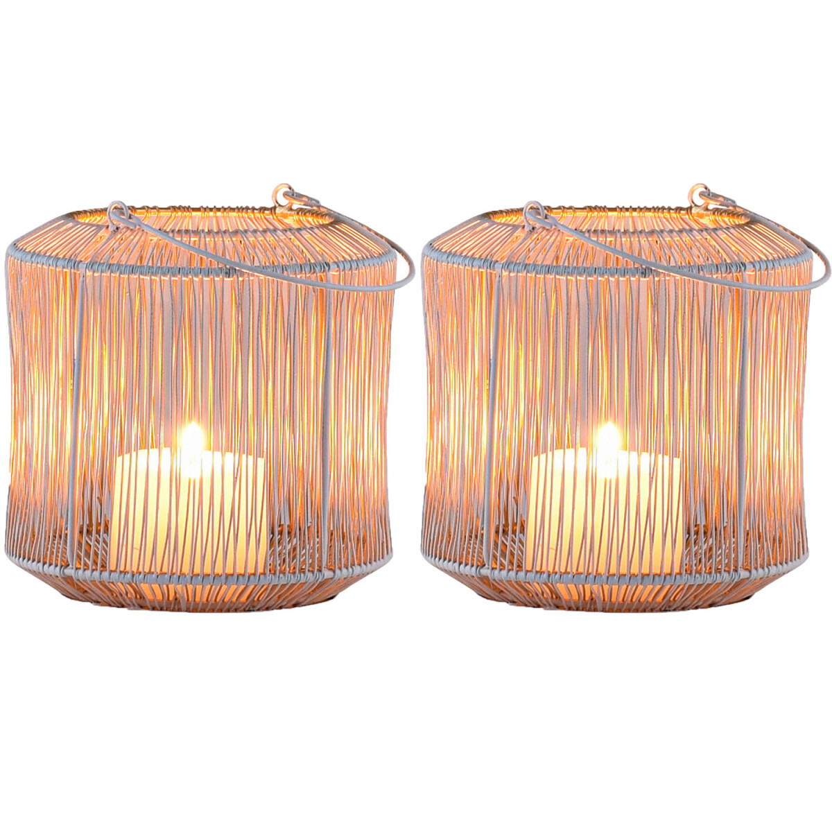 Lot de 2 photophores décoratifs d box