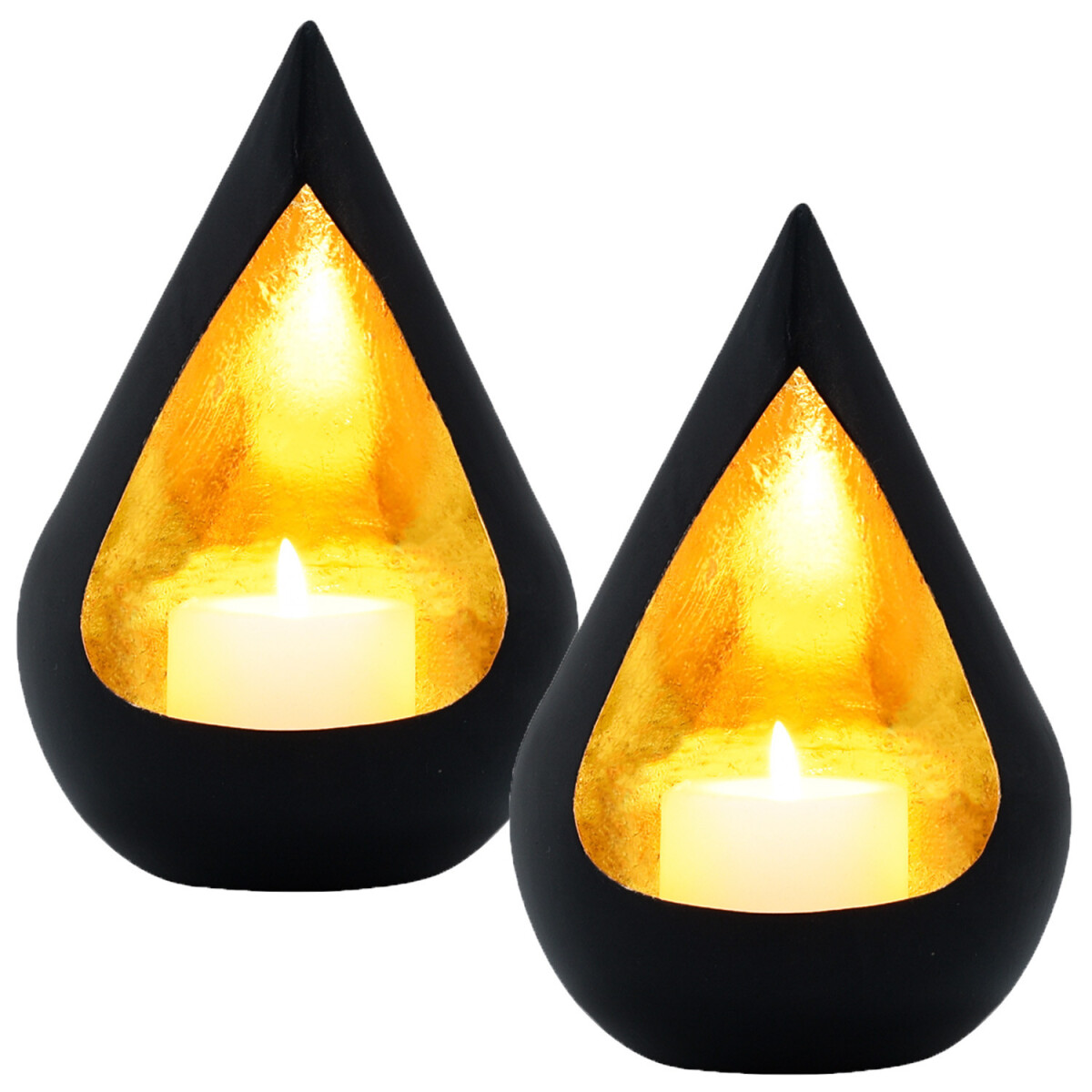 Lot de 2 photophores décoratifs orientaux pour bougie