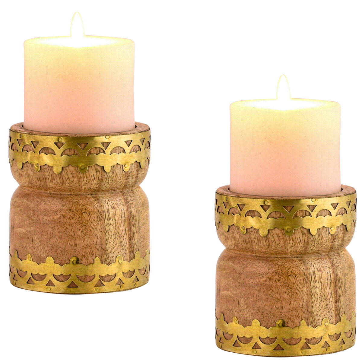 Lot de 2 bougeoirs décoratifs de  box