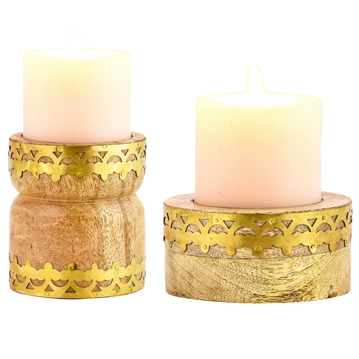Lot de 2 bougeoirs décoratifs de  box