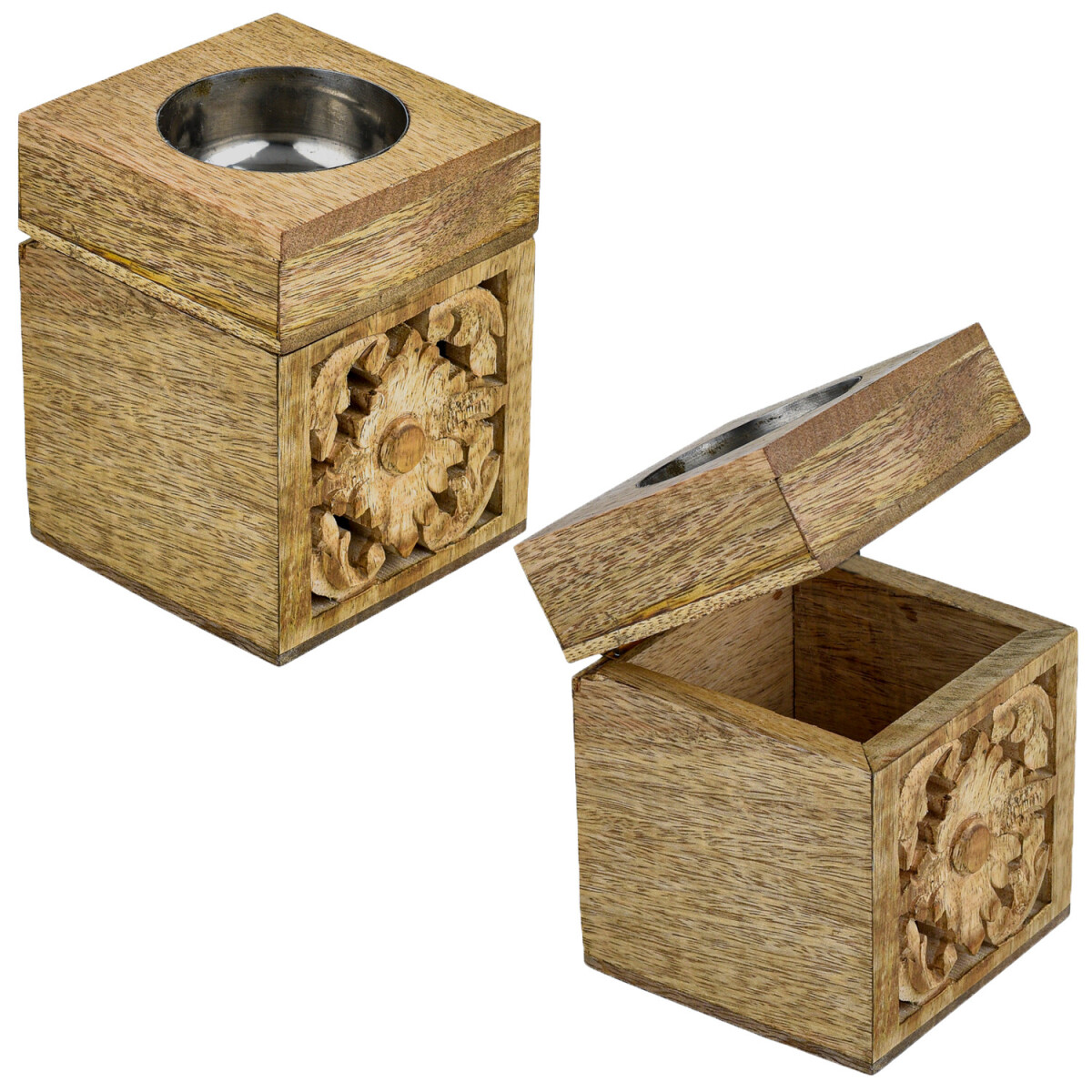 Lot de 2 bougeoirs décoratifs ori box