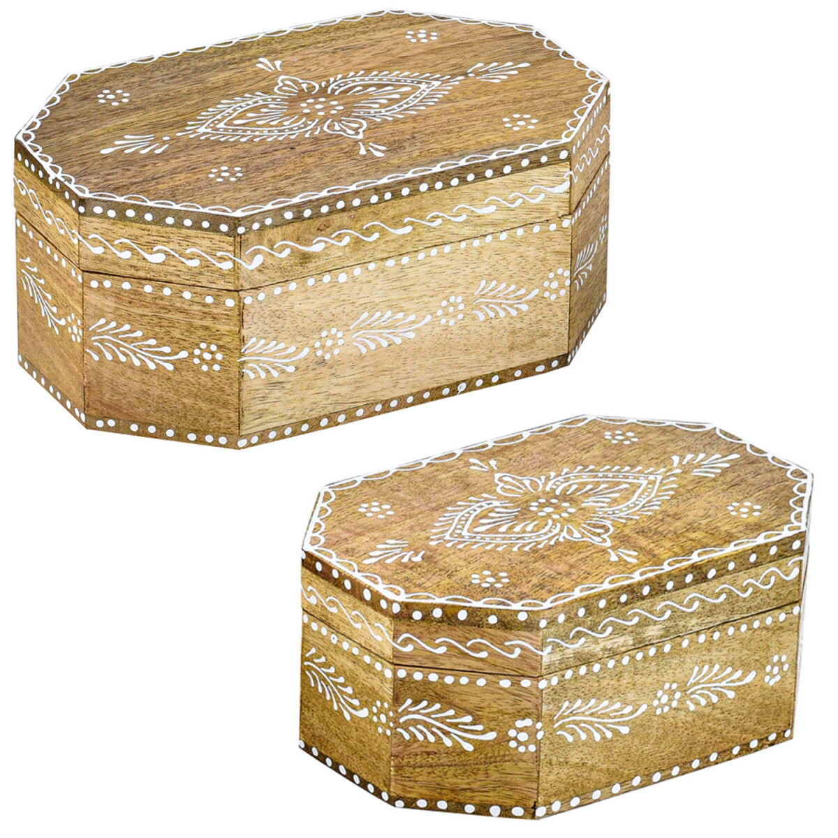Lot de 2 coffrets de rangement dé box