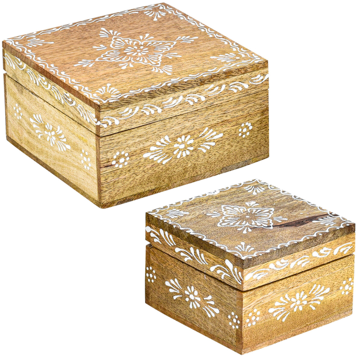 Lot de 2 coffrets de rangement dé box