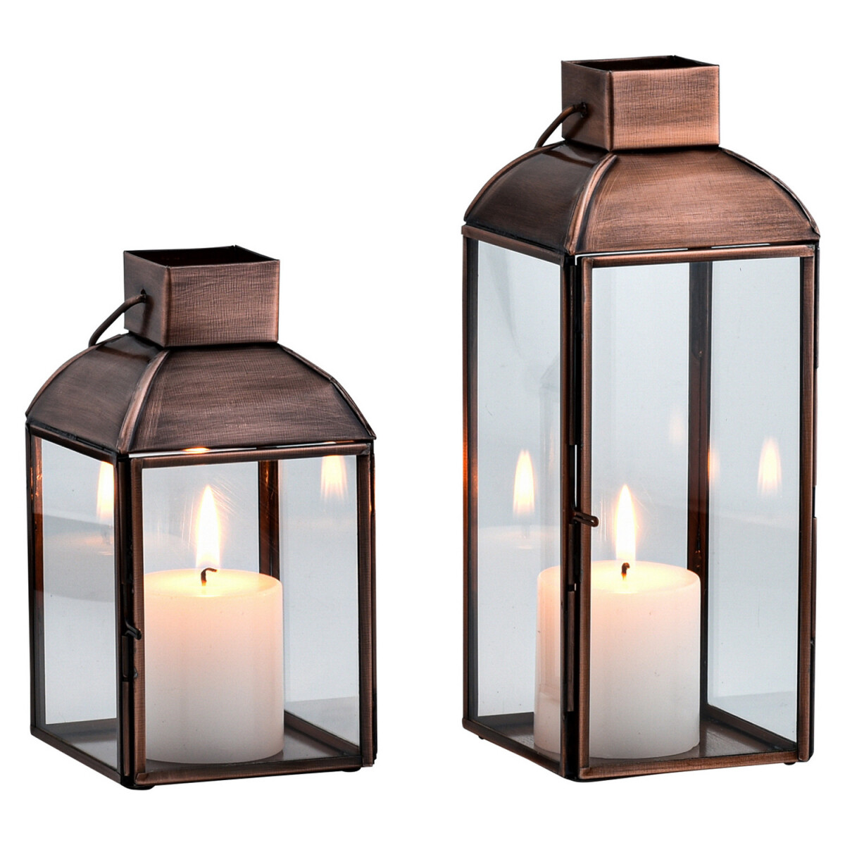 Lot de 2 lanternes décoratives vintage Nelios pour bo