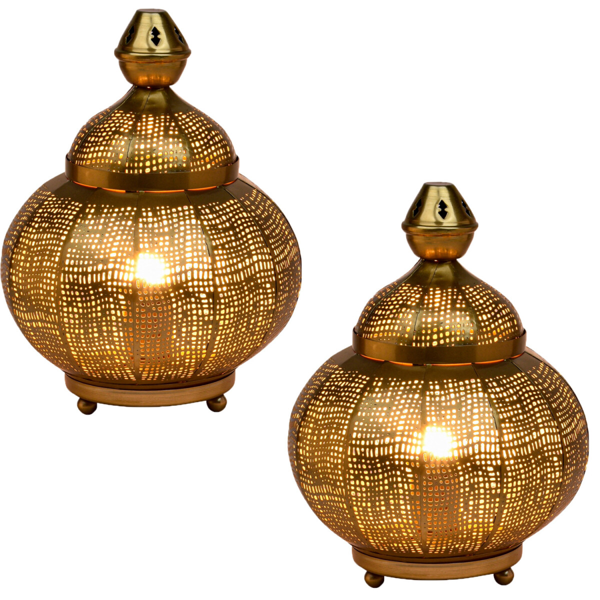 Lot de 2 lampes de table décoratives orientales, lamp