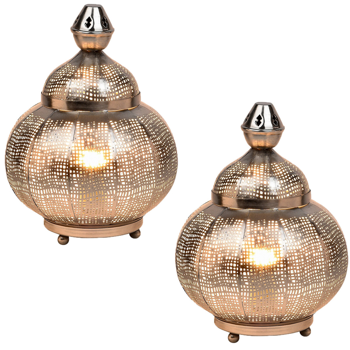 Lot de 2 lampes de table décorati box