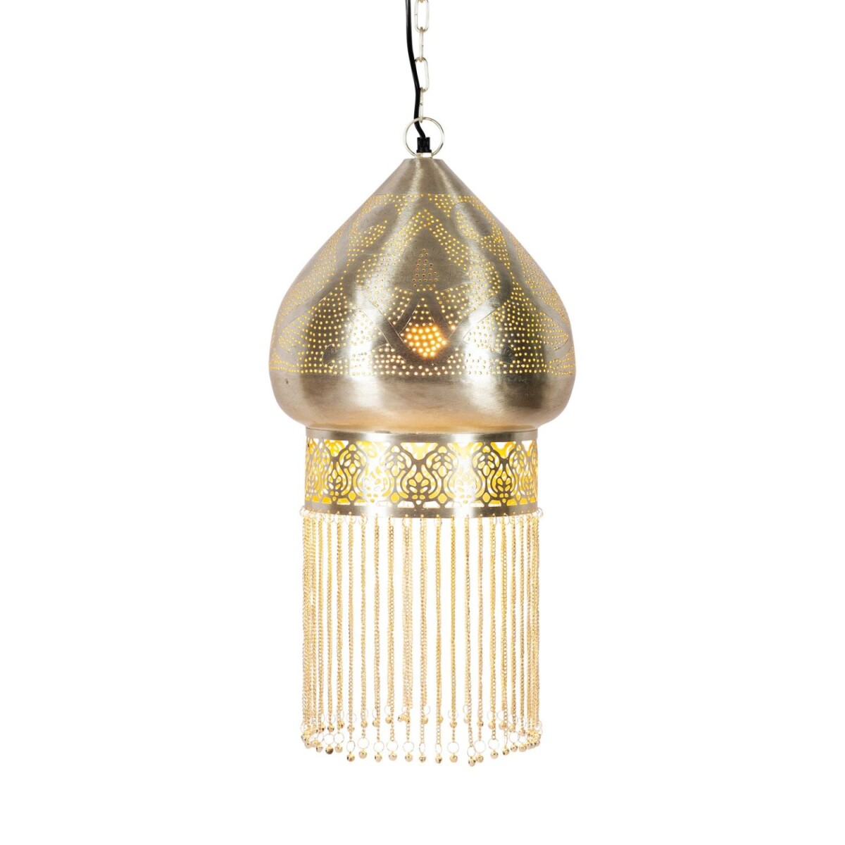 Suspension Archita Argent 60 cm | Lampe suspendue orientale 