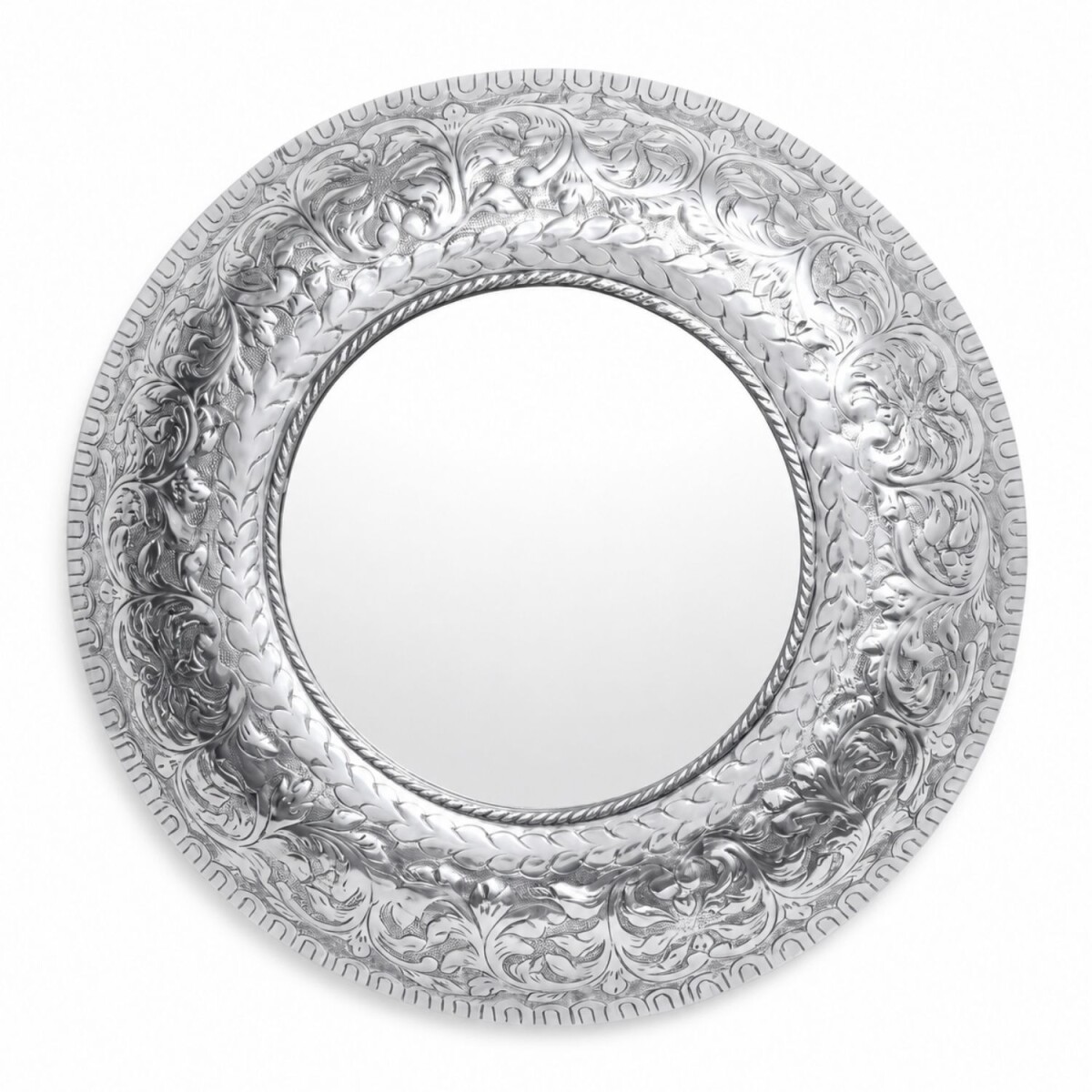 Miroir mural MAADES Design Baltic - couleur argent