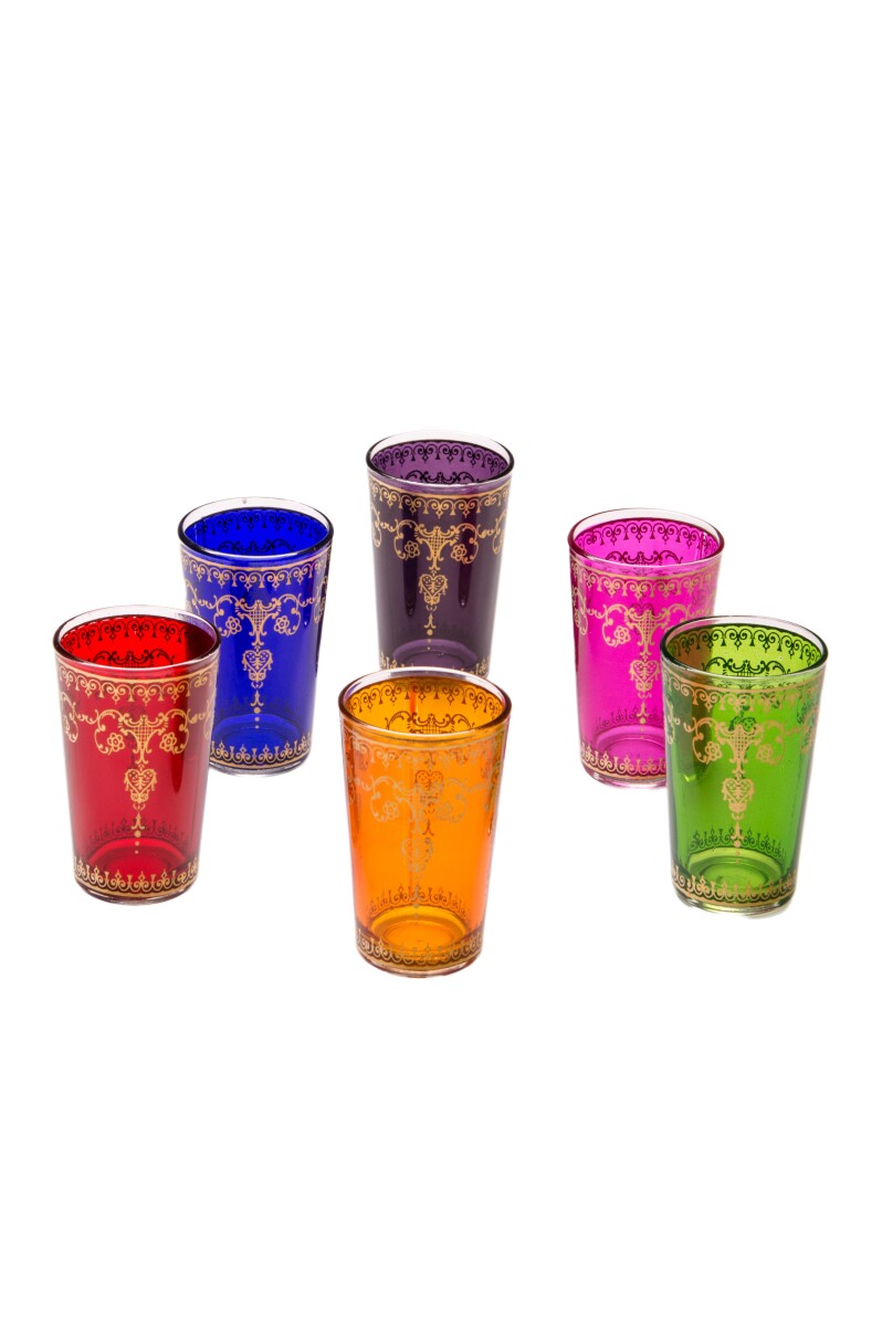 Lot de 6 verres à thé orie box