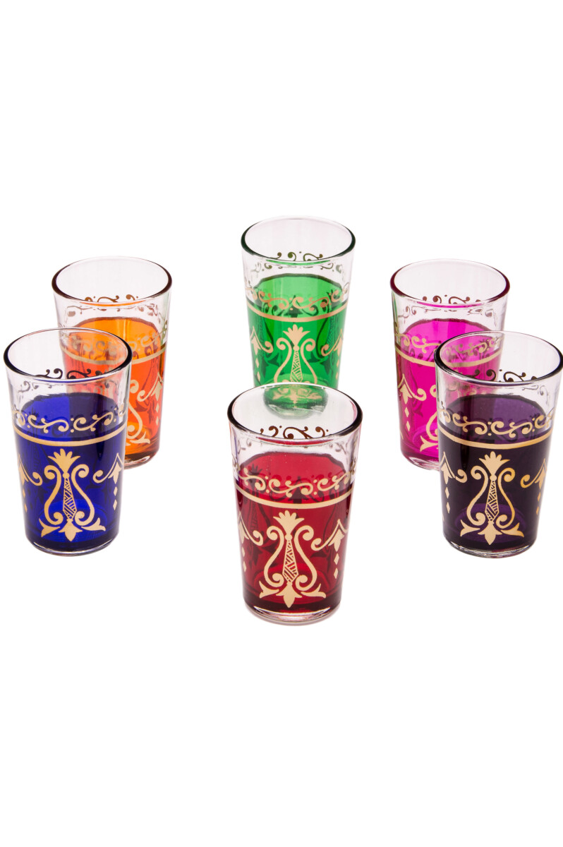 6 verres à thé Arab (diff& box