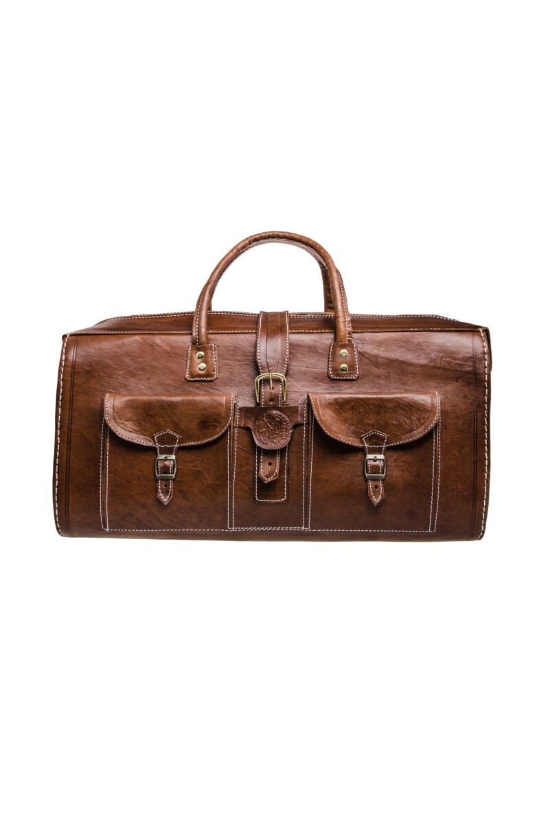 Sac de voyage marocain en cuir Safara -  box