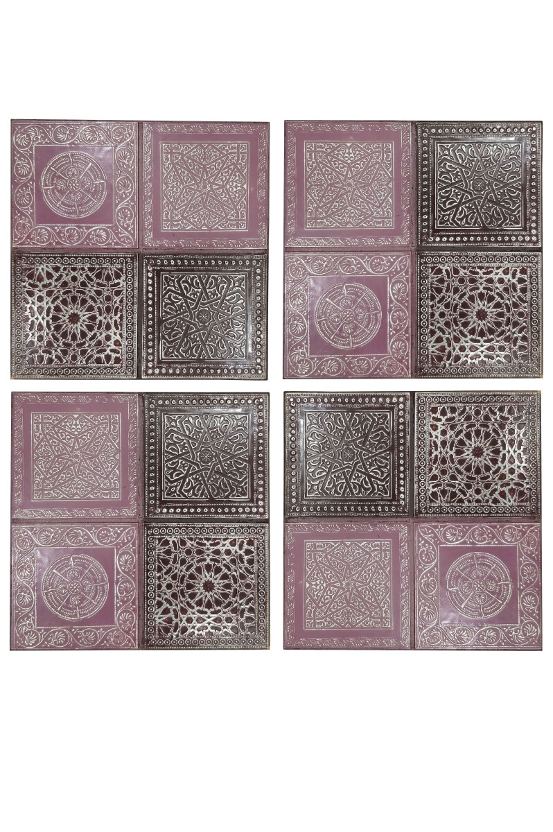 Lot de 4 décorations murales orie box