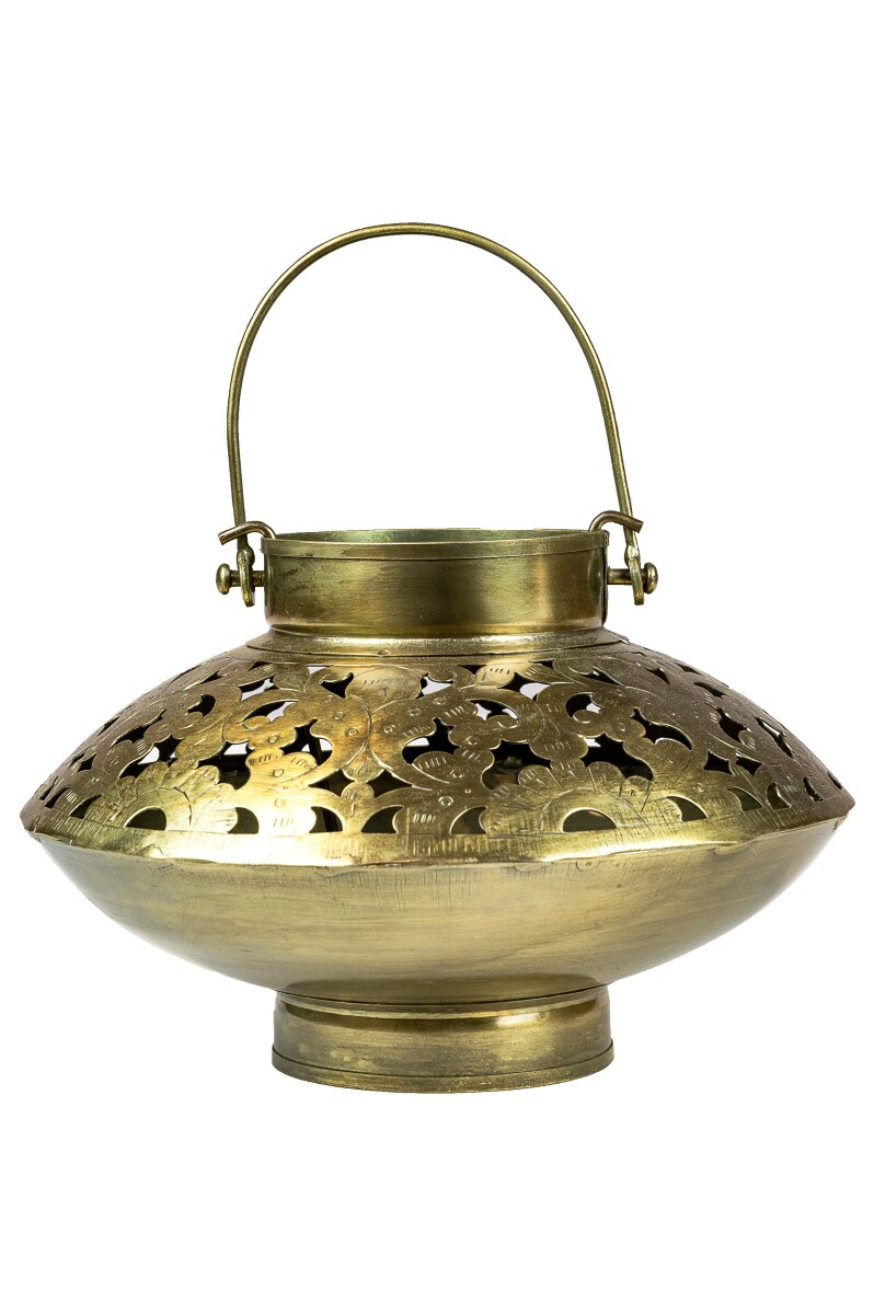 Lanterne de jardin Bouddha doré antique