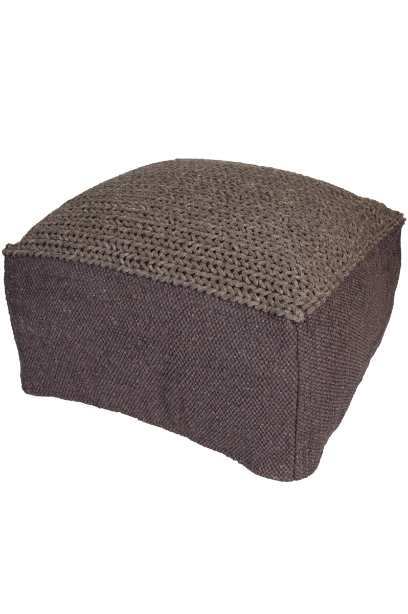 Coussin dassise Pouf Bailee 60 cm, carr& box