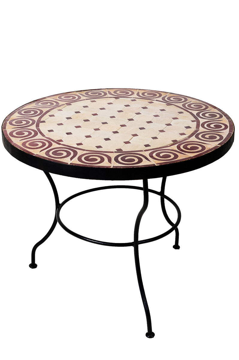 Table en mosaïque marocaine « Spirale » bei