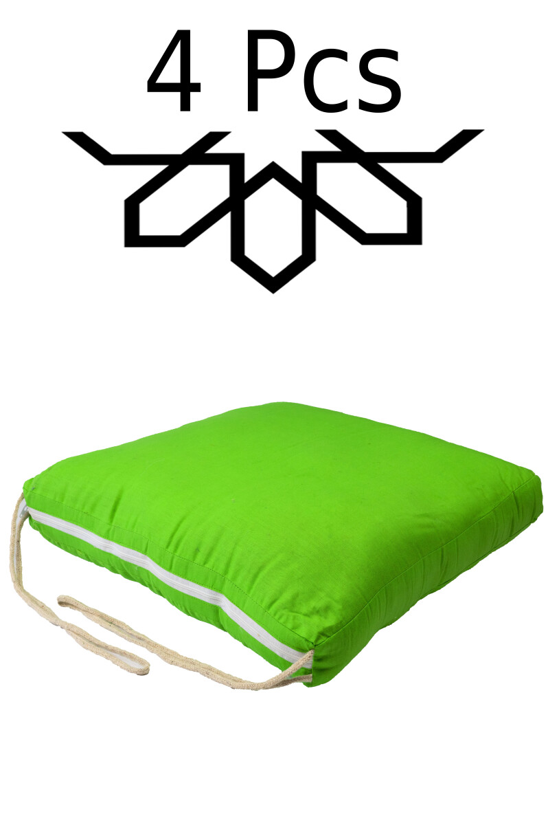 Lot de 4 coussins de chaise médit box