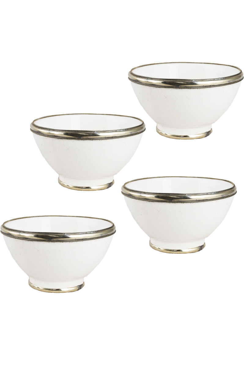 Lot de 4 bols orientaux Cariba - Blanc box
