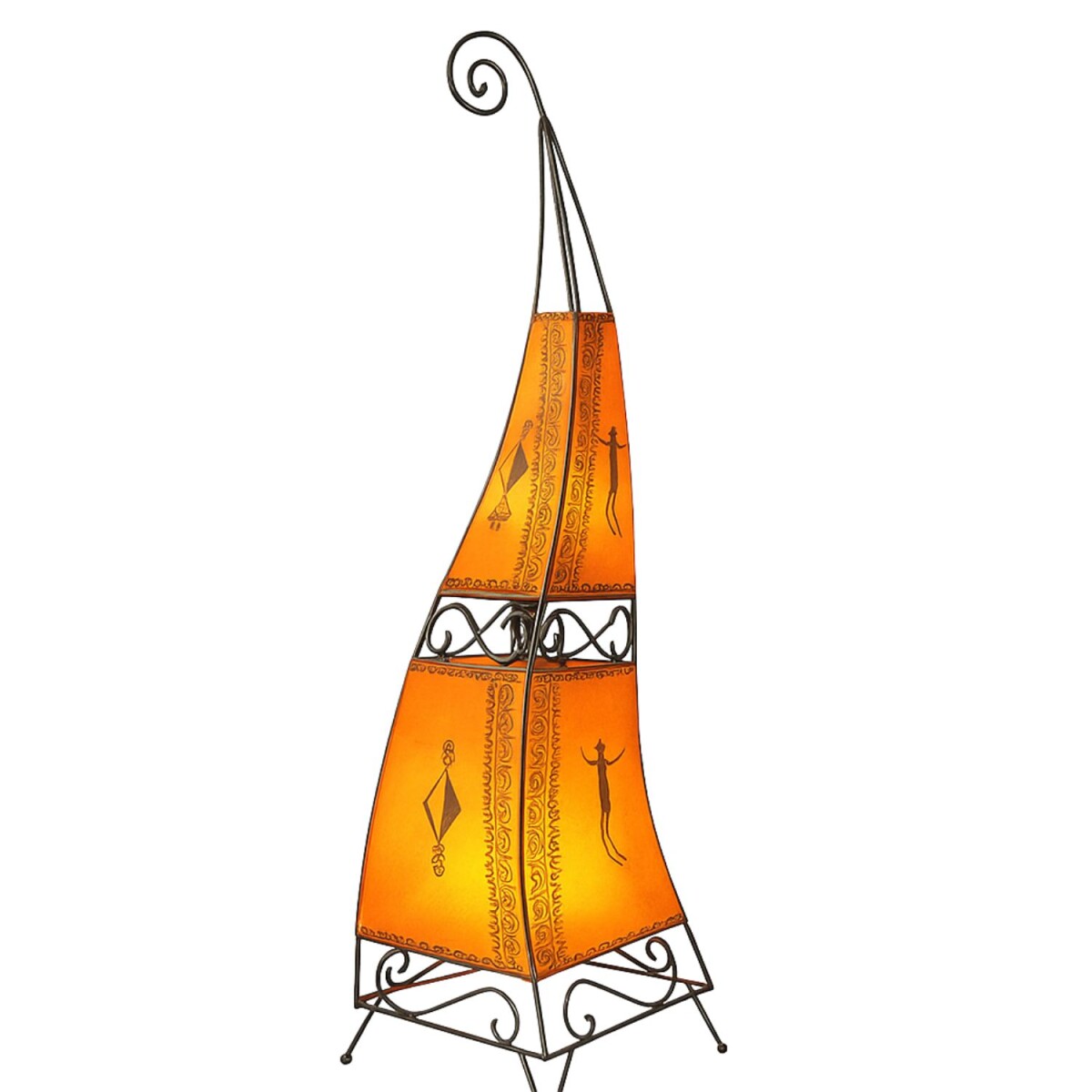 Lampe sur pied Orient Marrakech orange 1 box