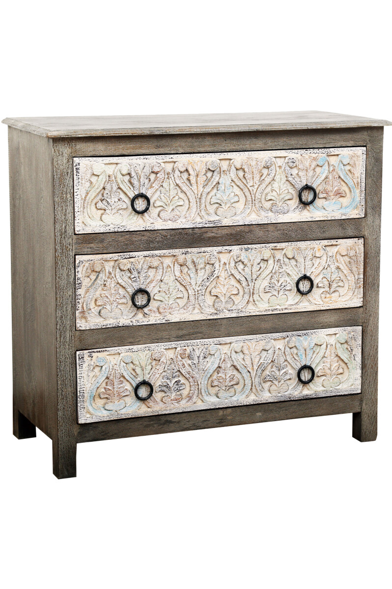 Commode indienne à tiroirs en boi box