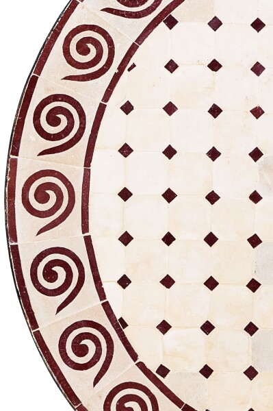 Beige-bordeaux