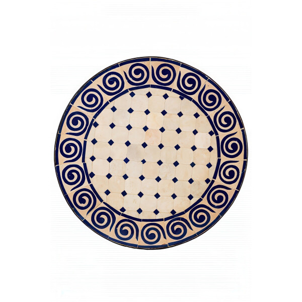 Beige et bleu